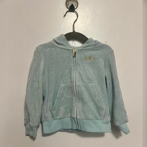 Juicy Couture Blue Y2K inspired zip up hoodie Size 2T
53/80